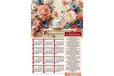 Календарь настенный "Молитва утренняя" 34х50