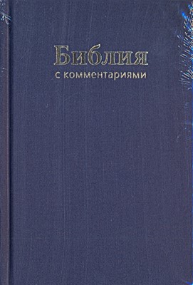 Библия 047 DC ZTI с комментариями, синяя