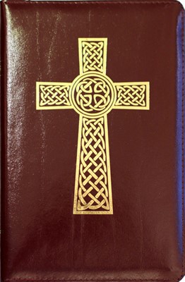 Библия 048 (Кельтский крест, бордо, кож)