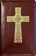 Библия 048 (Кельтский крест, бордо, кож) (Искусственная кожа)