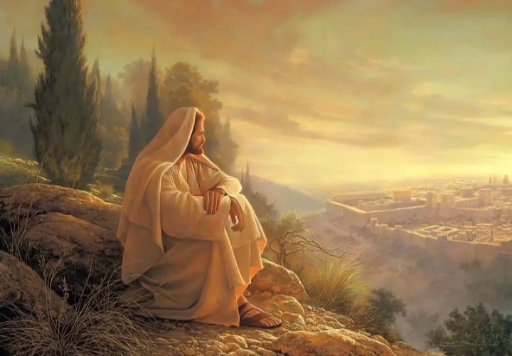 Картина Иисус смотрит на Иерусалим  21*30(ЛН)