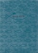 Библия (Рыбки, бирюз. с серебром., кожа, молн., инд., серебр.обр. V16-077-03z)